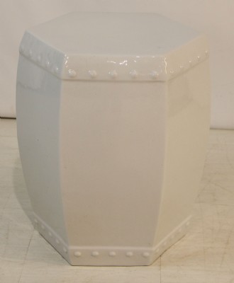 White Ceramic Garden Seat