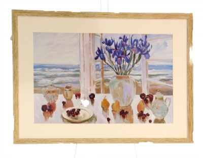 Framed Beach Scene Print