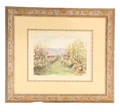 Tuscan Farmhouse Original Watercolor
