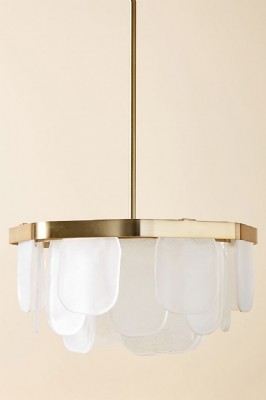 Cecillio Textured Glass Chandelier