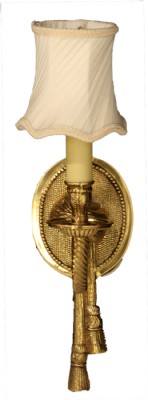 Brass Ribbon Sconce