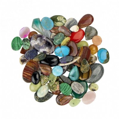 Mixed Polished Cabochon Stones