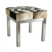 Chevron Hide Stool