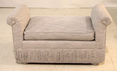 Light Grey Upholstered Bench