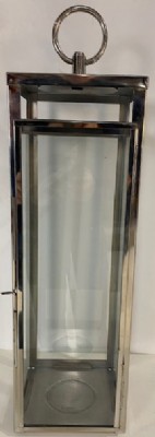 Chrome & Glass Lantern