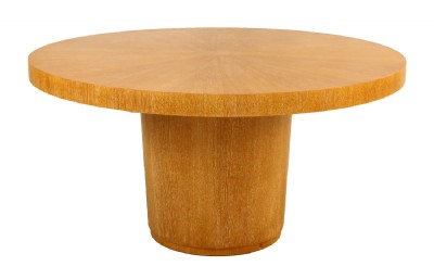 Whitewashed Round Oak DIning Set