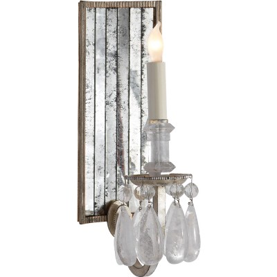 Elizabeth One Light SIlver Leaf Sconce