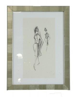 Women's Fashion  Framed Sketch