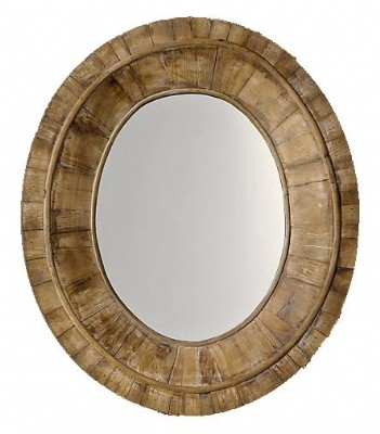 Salvaged Oval Pieced Mirror
