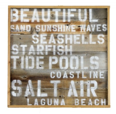 Custom Wooden Beach Sign
