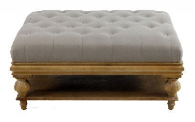 Tufted Upholstered Ottoman