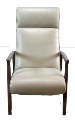 recliner with wood arms