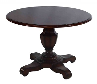 Round Wooden Pedestal Table