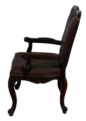 Crocodile Embossed Faux Leather Armchair