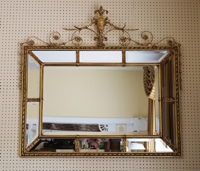 Gilt Ornate Beveled Mirror