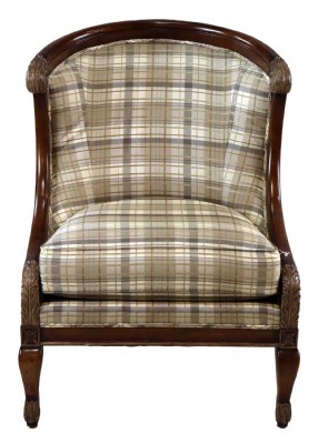 Custom Upholstered Barrel Chair
