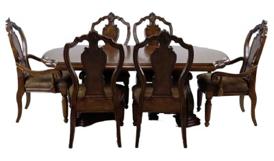 Wooden Baroque Style Dining Room Set