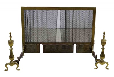 Pair of Brass Andirons
