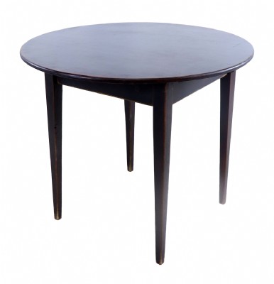 Small primitive style black bistro table