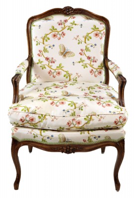 Walnut Framed Armchair