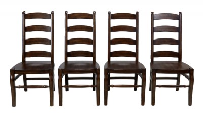 Set of Four Wynn Ladderback Dining Chairs