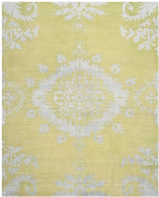 Hand Knotted Wool Cotton Blend Abstract Area Rug