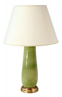 Tan Ceramic Table Lamp