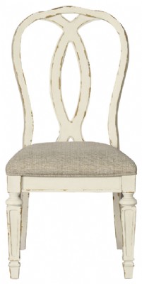 WHITE TRADITIONAL DINING CHAIR