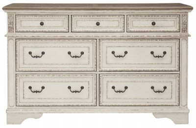 white tradtional dresser