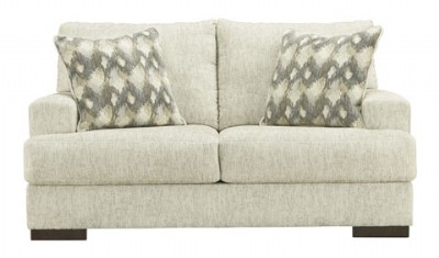 white loveseat