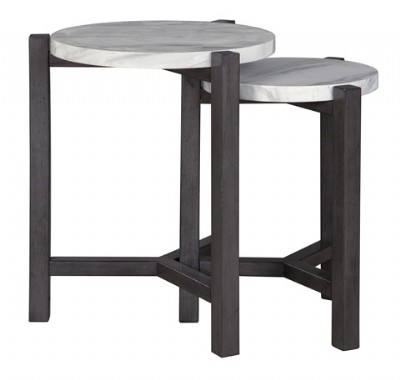 marble top accent table set