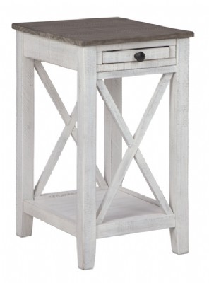 white accent table