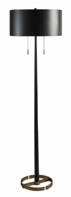 Black & Gold Metal Floor Lamp