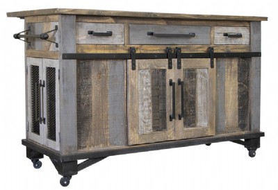 Loft Brown Kitchen Island