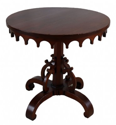 Round Wooden Occasional Table
