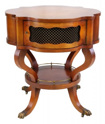 Pair of Italian Inlaid Accent Tables