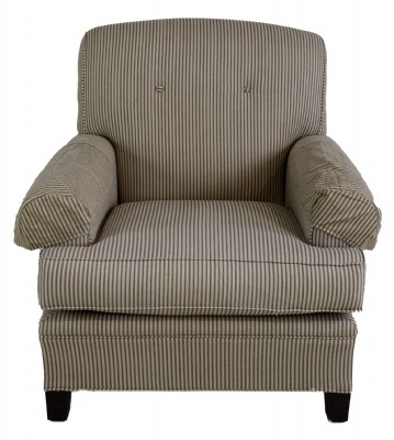 Striped Roll Arm Chair
