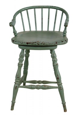 Set of 4 Hand Waxed Counter Stools