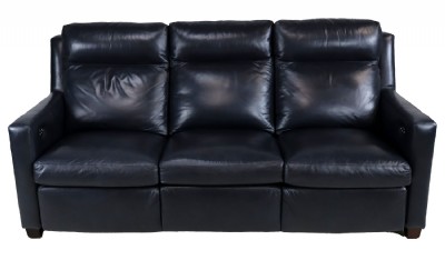 Classic Leather Navy Power Reclining Sofa