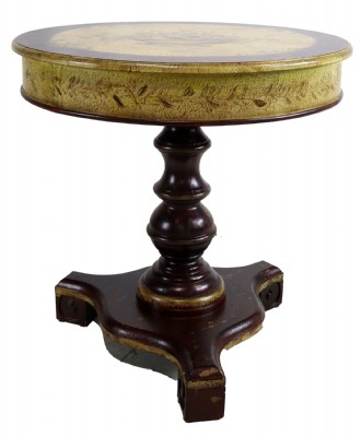 French Country Style Painted Accent Table