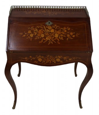 Small Inlaid Secretary Desk