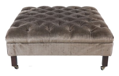 Vanguard Brown Tufted Ottoman