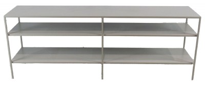 Gray Metal Media Console