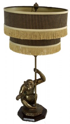 Mid-Century Modern Monkey Table Lamp