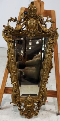 Antique Ornate Gold Framed Mirror