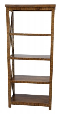 Rustic Brown Wooden Etagere