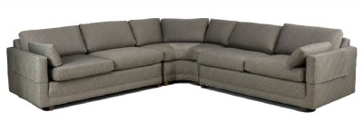 Gray Three Piece Custom Modern Sectional