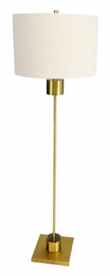 Brass & Glass Floor Lamp