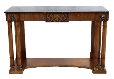 Black Marble Top Console
