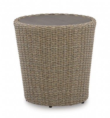 Round Outdoor End Table